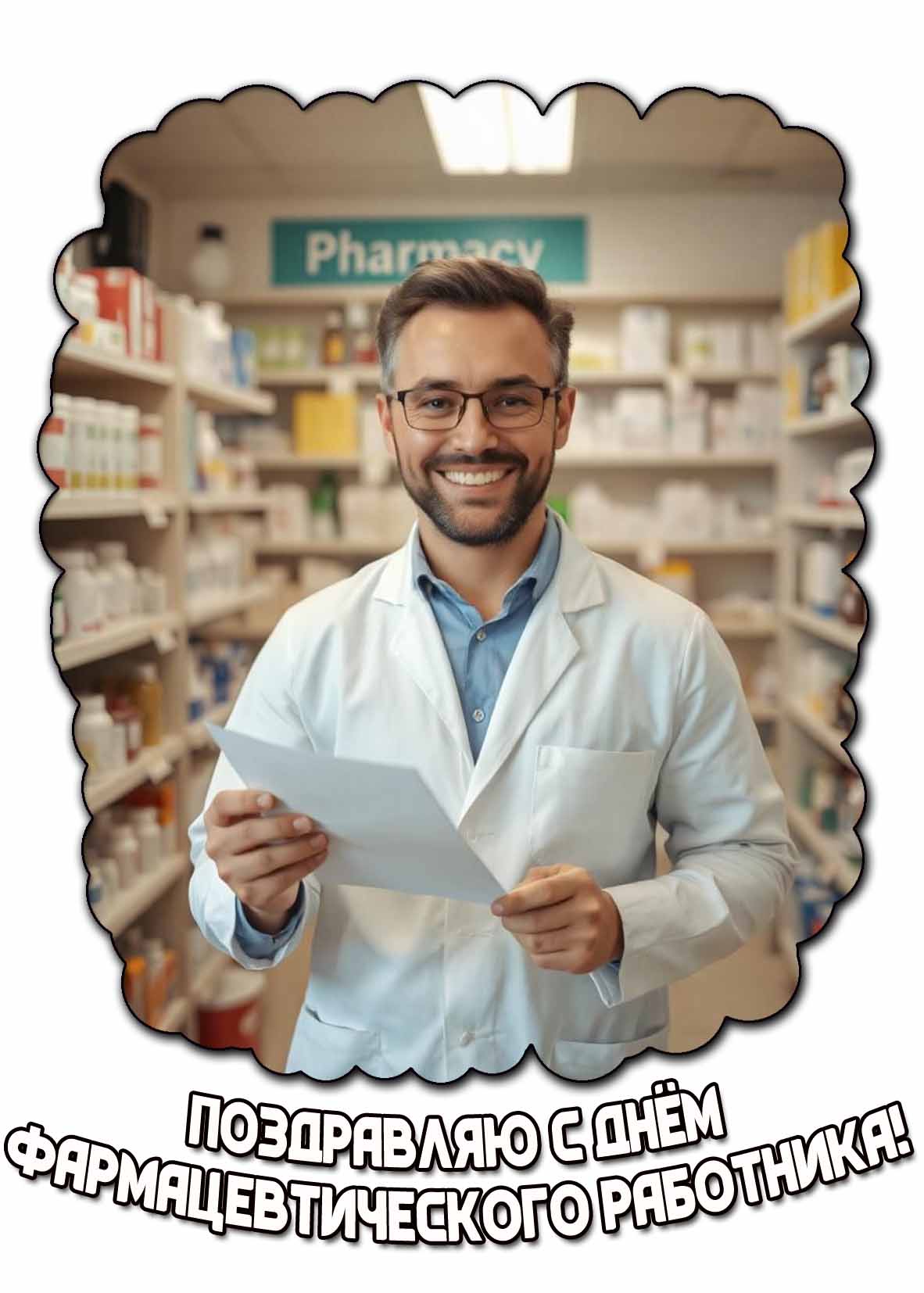 Поздравляю с днём фармацевтического работника! - картинка для мужчины