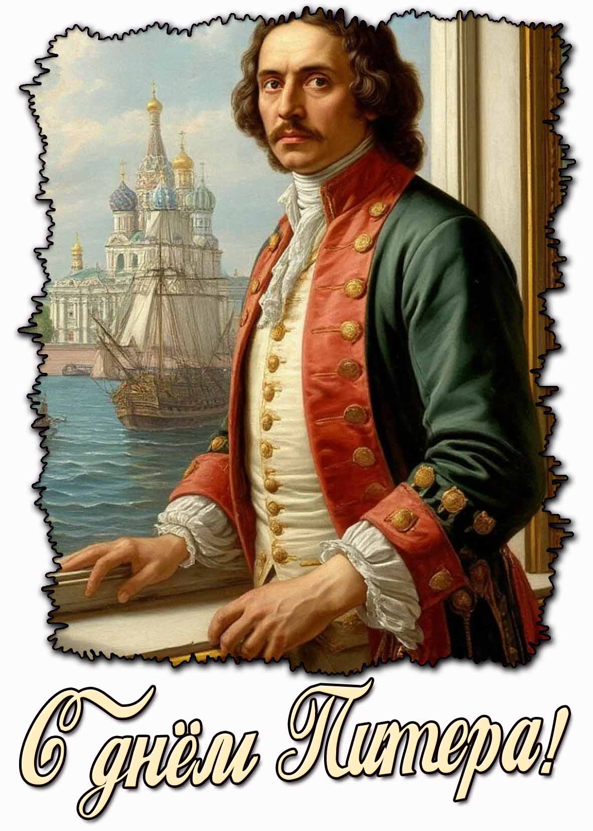 Открытка с днём Питера
