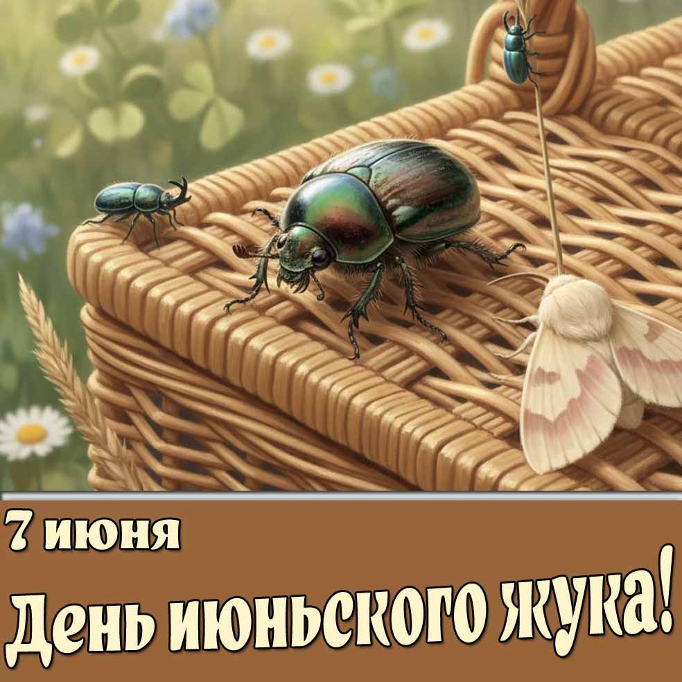 Картинка 7 июня - день июньского жука!