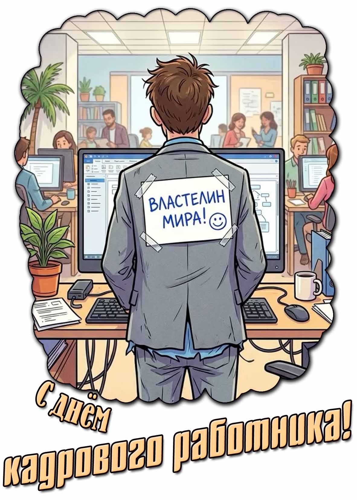 С днём кадрового работника! - смешная открытка