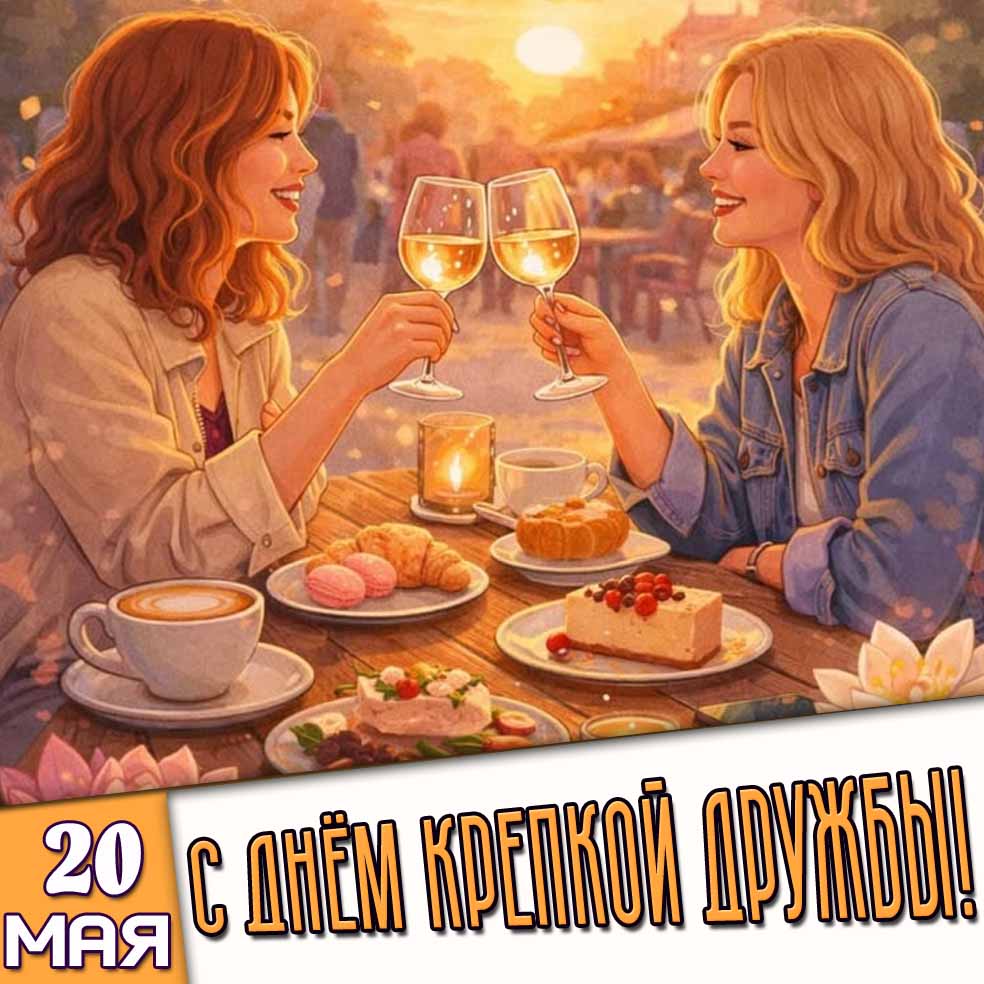 Картинка 20 мая - с днём крепкой дружбы!