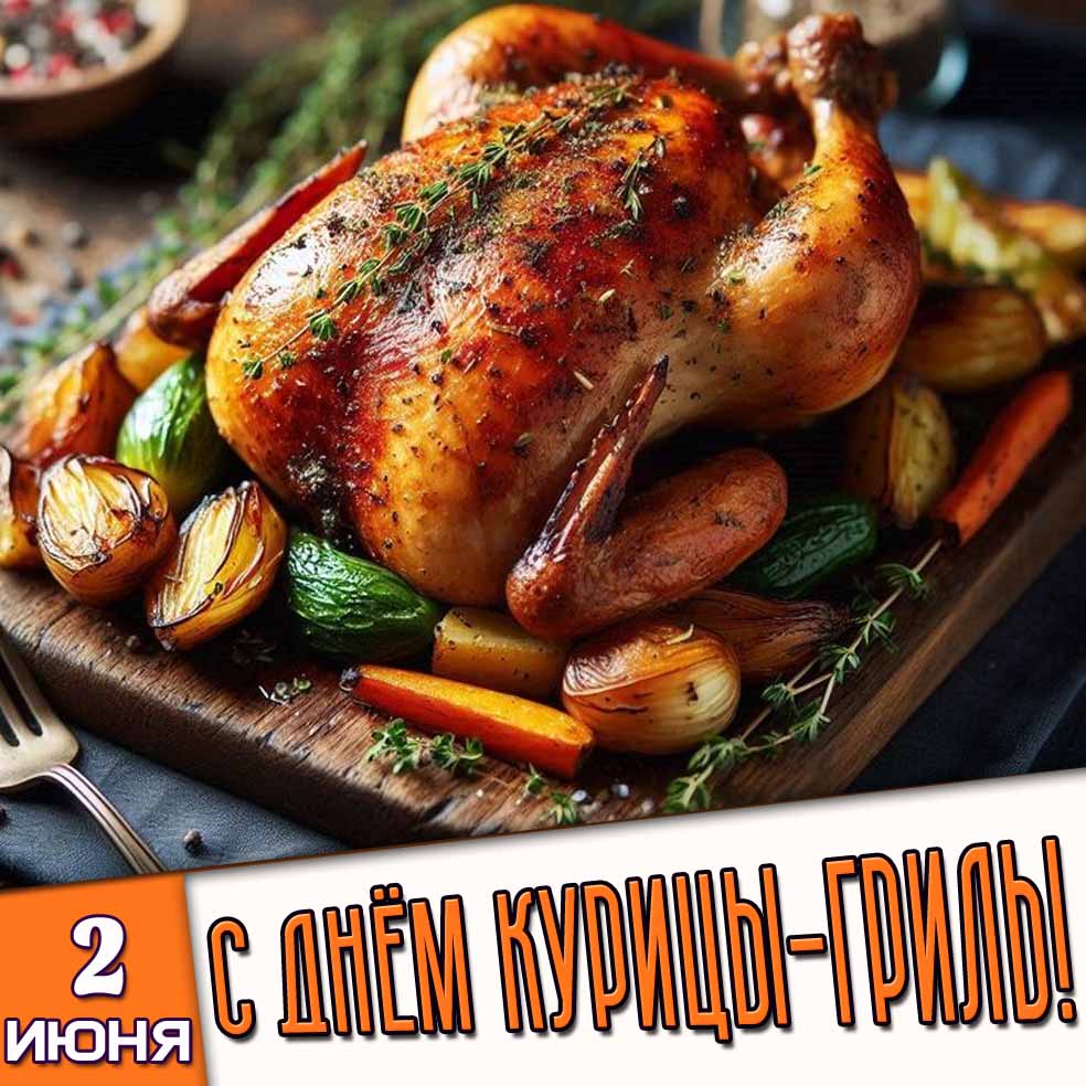 Картинка 2 июня - с днём курицы-гриль!