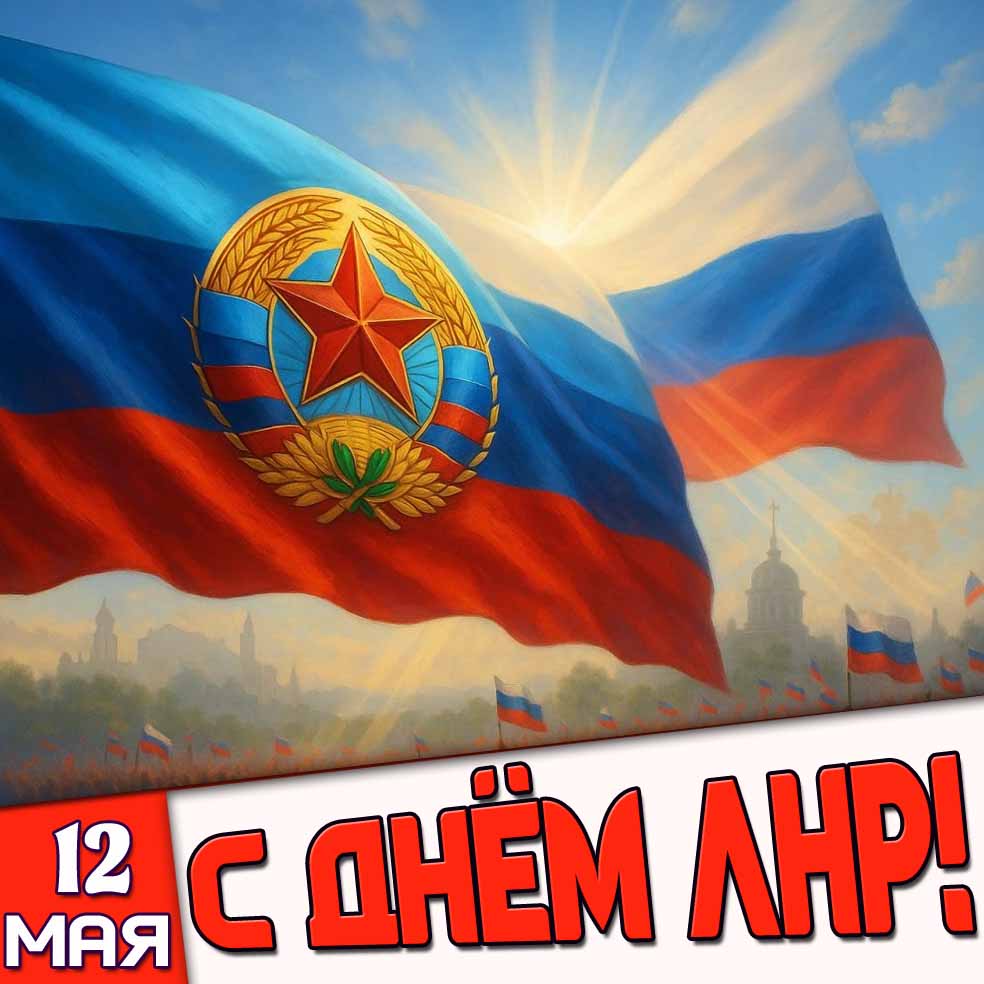 Картинка 12 мая - с днём ЛНР!