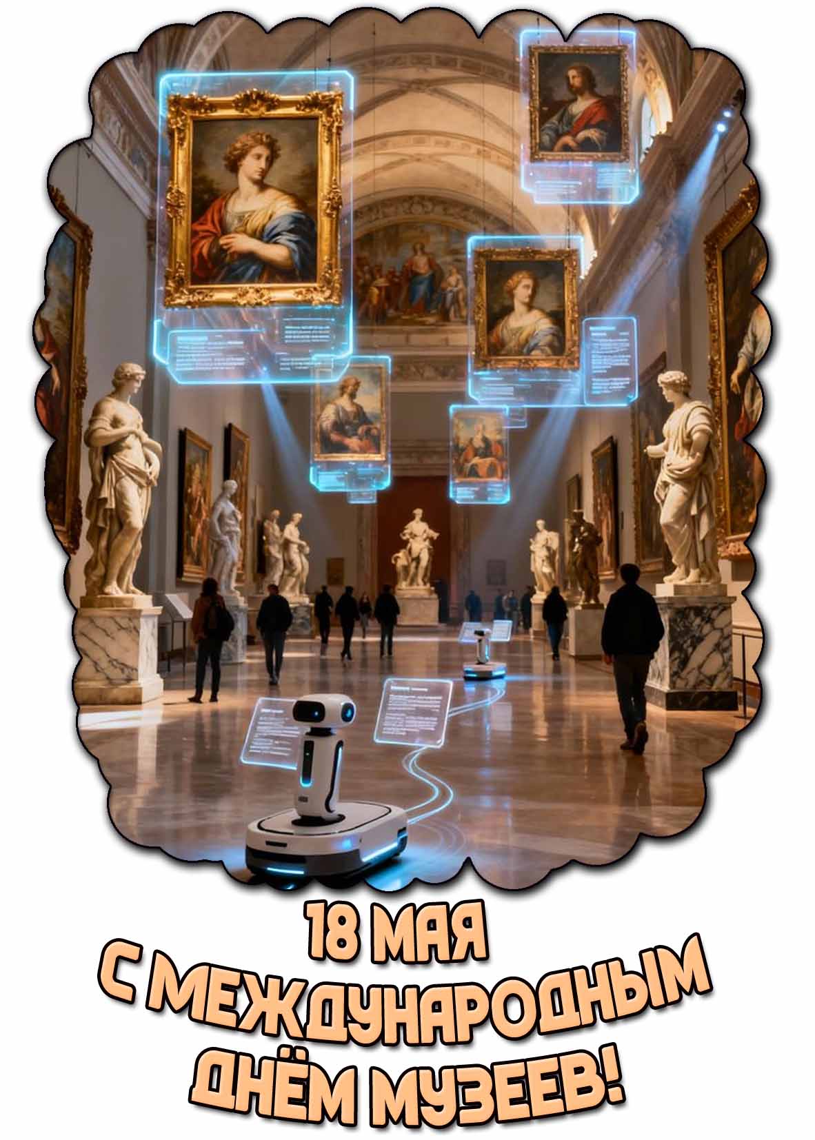 Современная картинка с Международным днём музеев - 18 мая