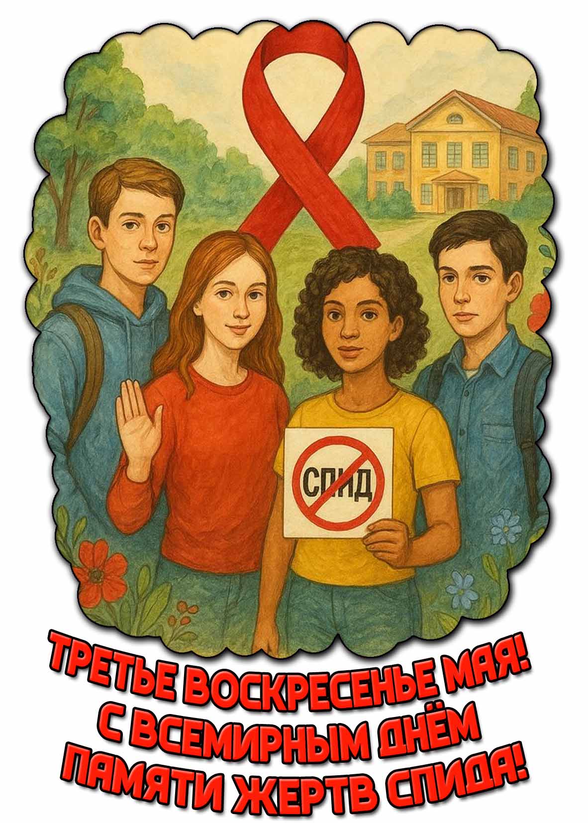 Картинка "Третье воскресенье мая! С Всемирным днём памяти жертв СПИДа!"
