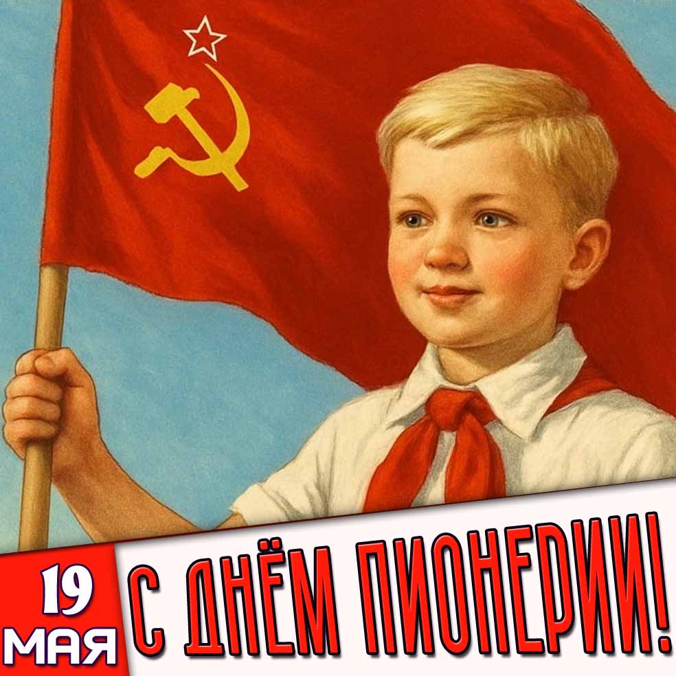 Картинка 19 мая - с днём пионерии!