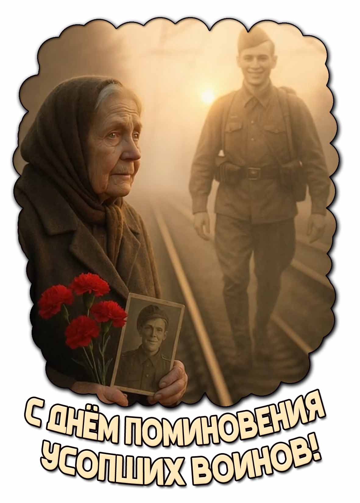 С днём поминовения усопших воинов! - трогательная открытка