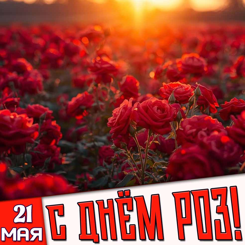 Картинка 21 мая - с днём роз!
