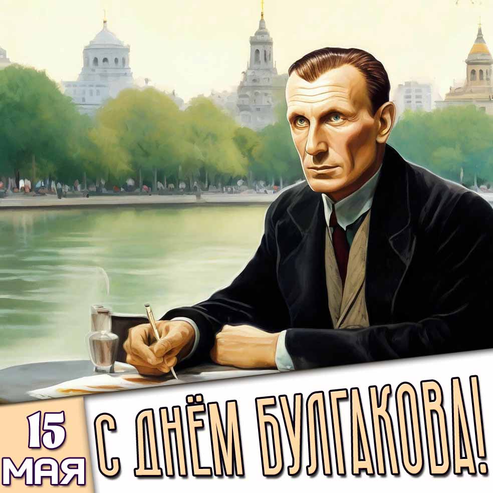 Картинка 15 мая - с днём Булгакова!