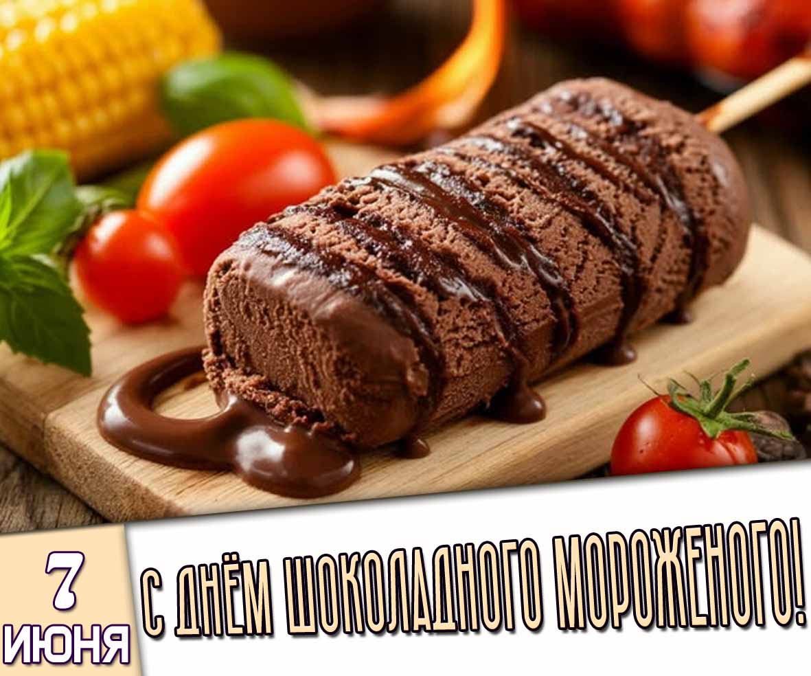 Картинка 7 июня - с днём шоколадного мороженого!