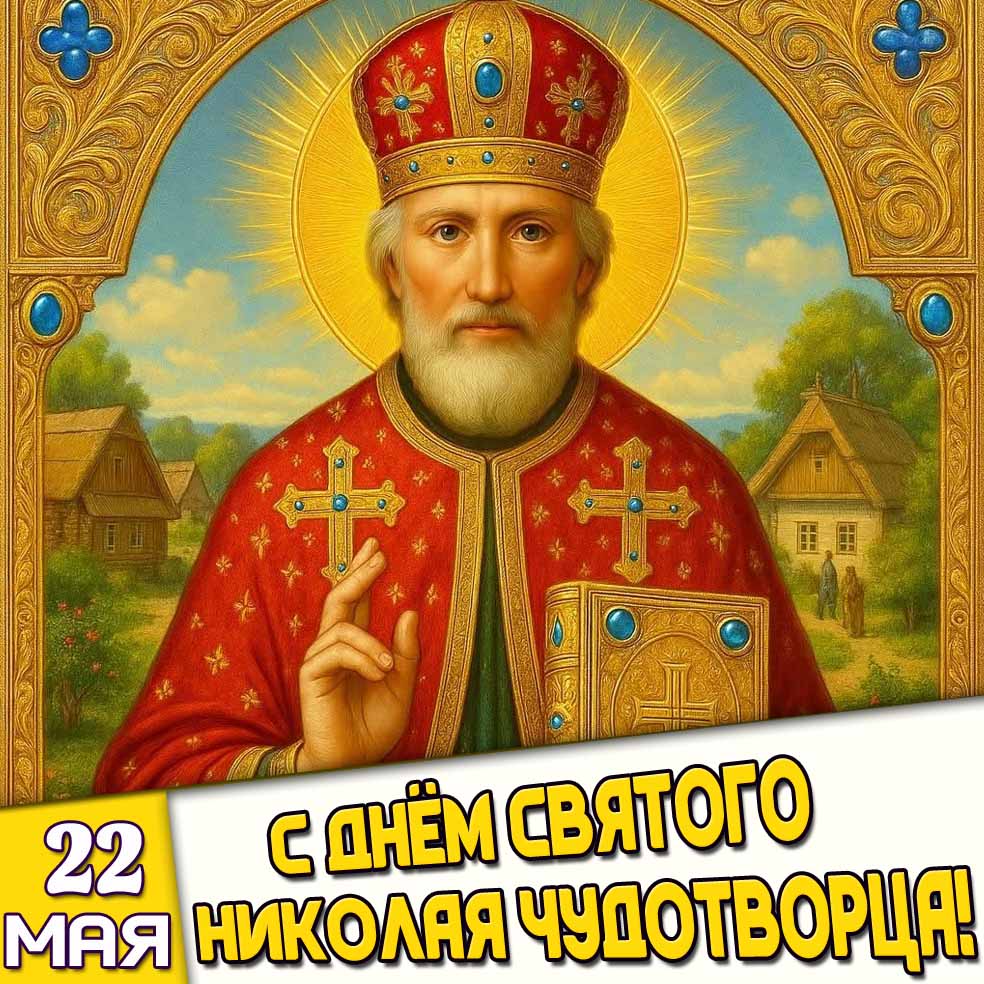 Картинка 22 мая - с днём святого Николая Чудотворца!