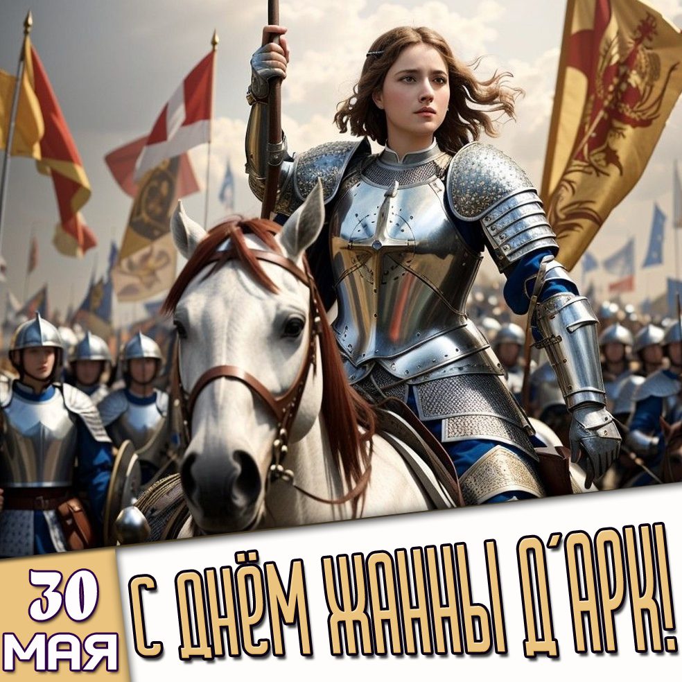 Картинка 30 мая - с днём Жанны д’Арк!