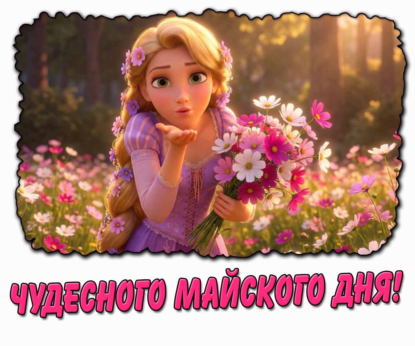 Мультяшная картинка "Чудесного майского дня!"