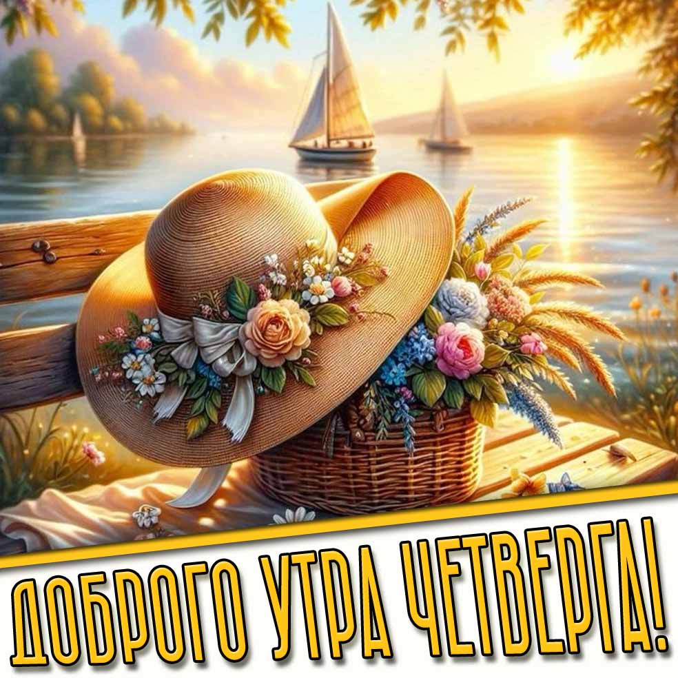 Доброго утра четверга! - летняя картинка с цветами