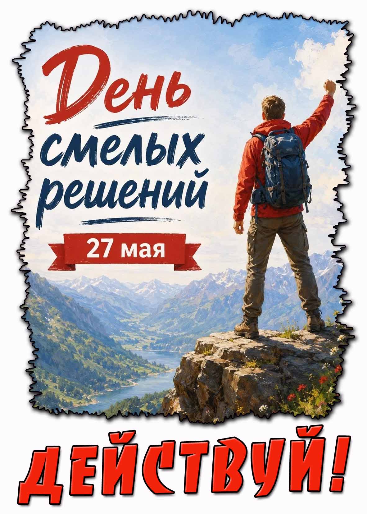 Картинка "27 мая - день смелых решений! Действуй!"