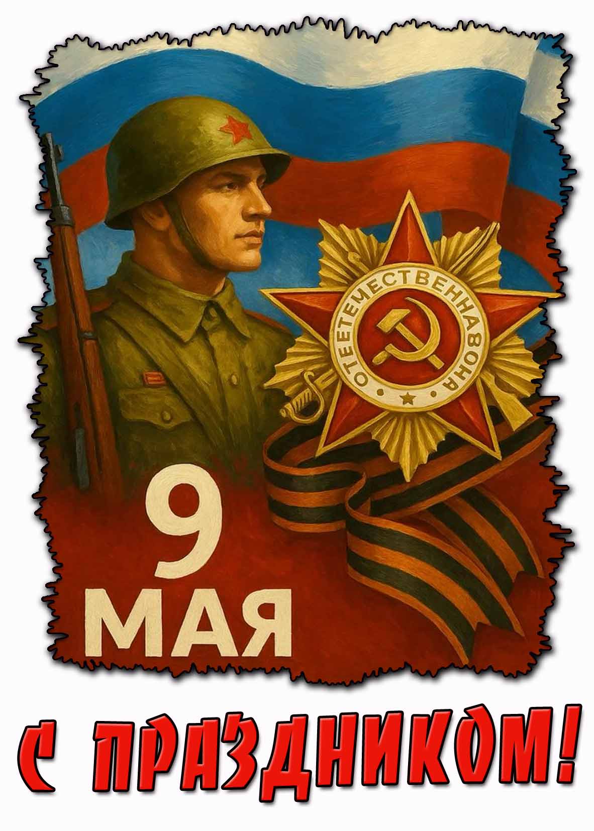 Картинка "9 мая - с праздником!"
