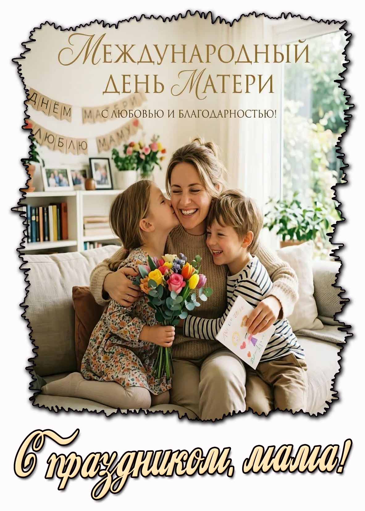 Картинка "Международный день матери! С любовью и благодарностью! С праздником, мама!"