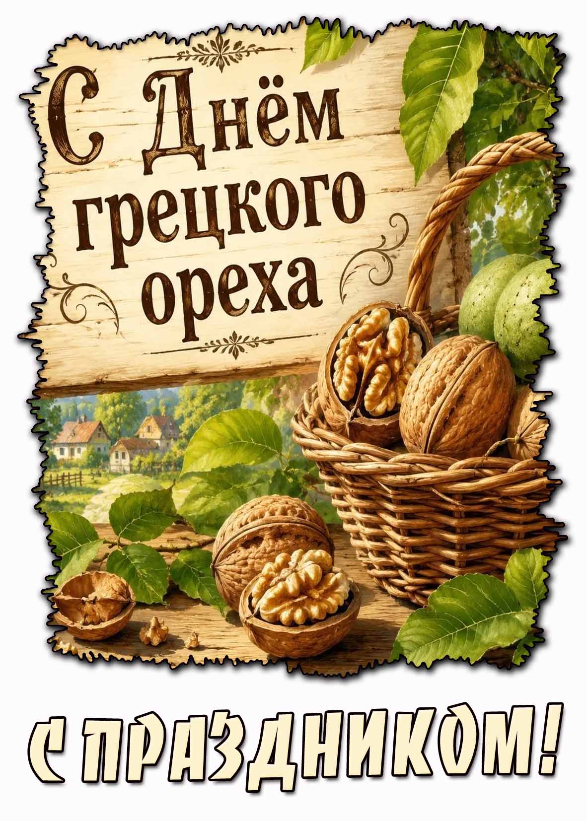 Картинка "С днём грецкого ореха! С праздником!"