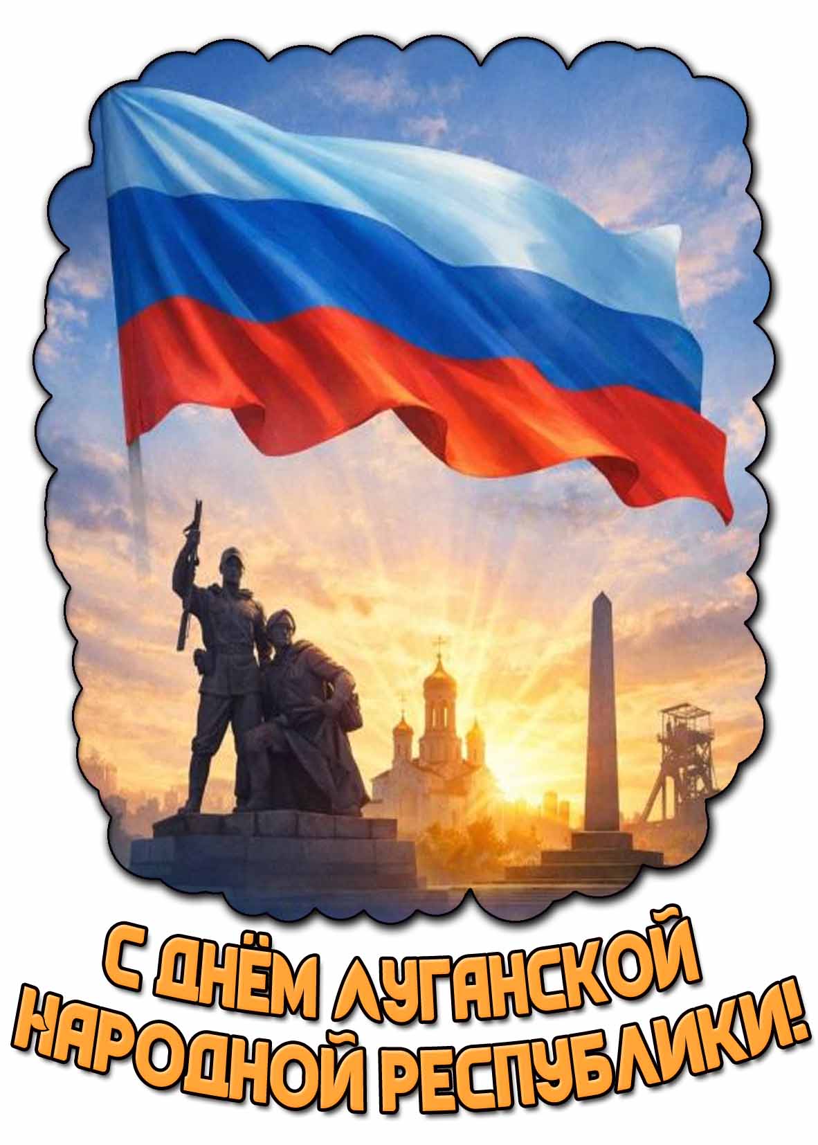 Картинка с днём Луганской Народной Республики