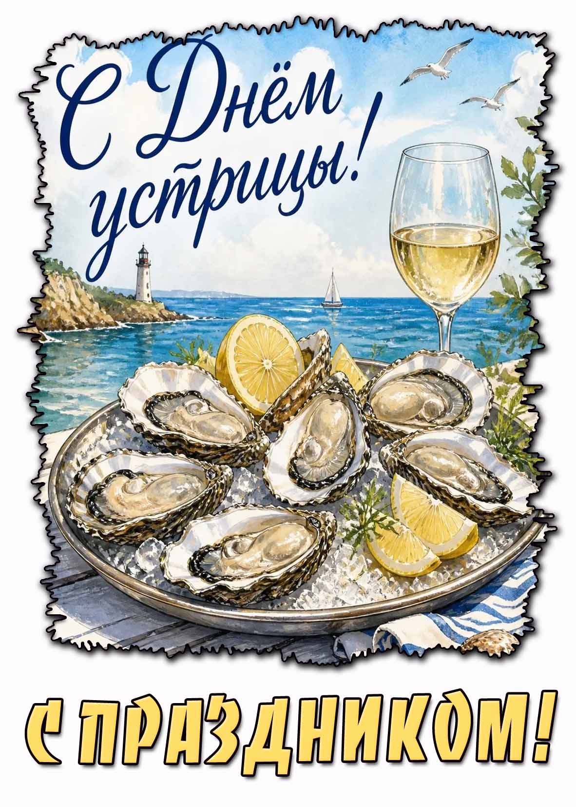 Картинка "С днём устрицы! С праздником!"