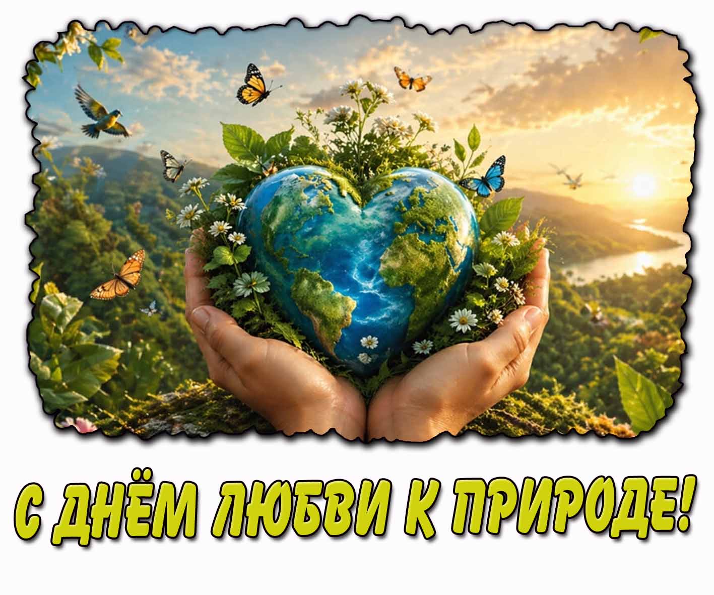 Красивая открытка с днём любви к природе