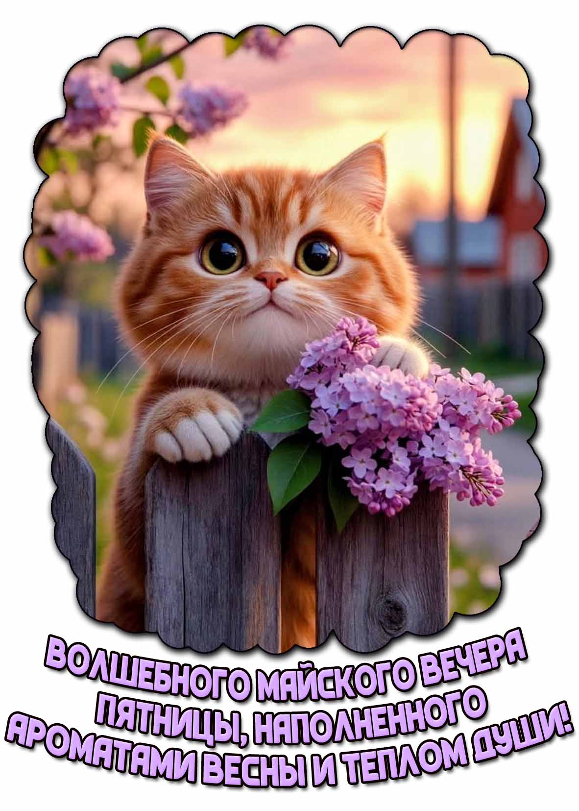 Картинка "Волшебного майского вечера пятницы, наполненного ароматами весны и теплом души!"