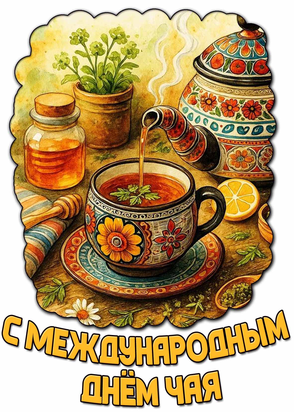 Картинка с Международным днём чая