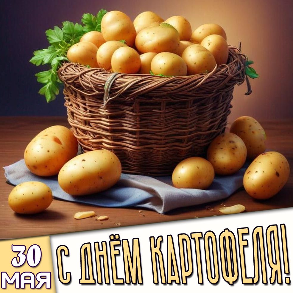 Картинка 30 мая - с днём картофеля!
