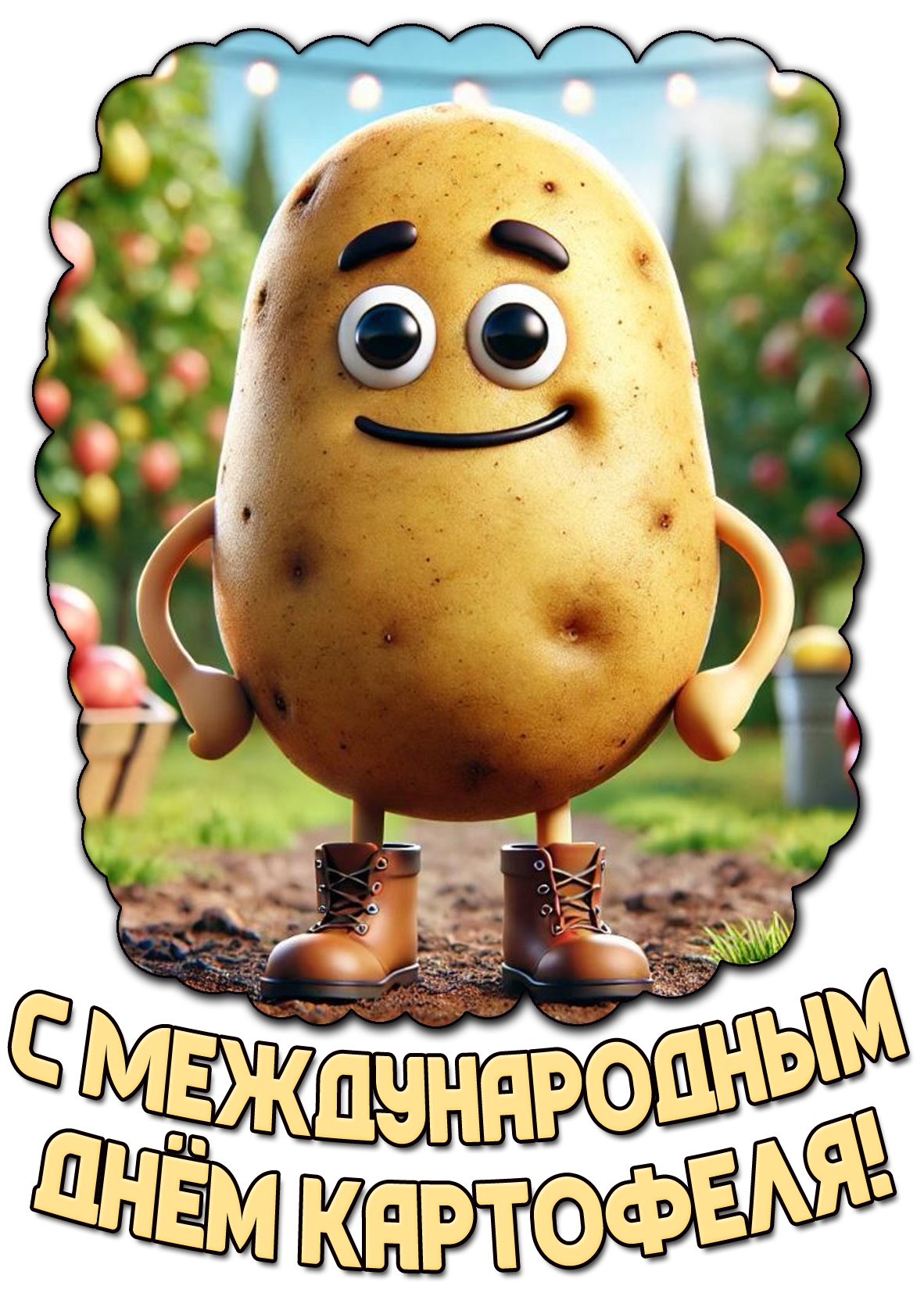 Прикольная картинка с Международным днём картофеля