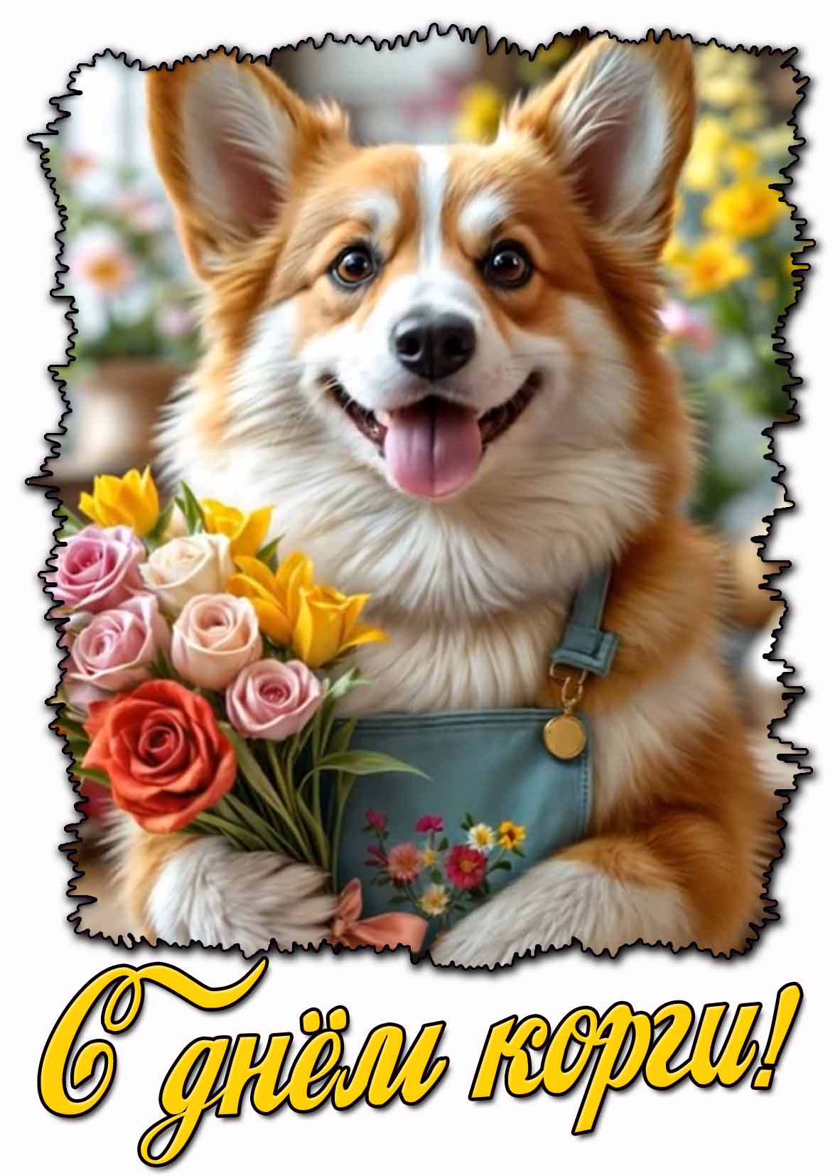 Картинка с днём корги