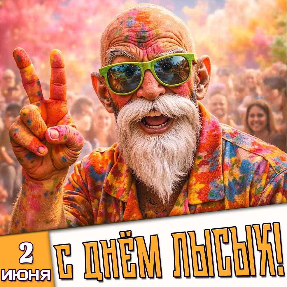 Картинка 2 июня - с днём лысых!