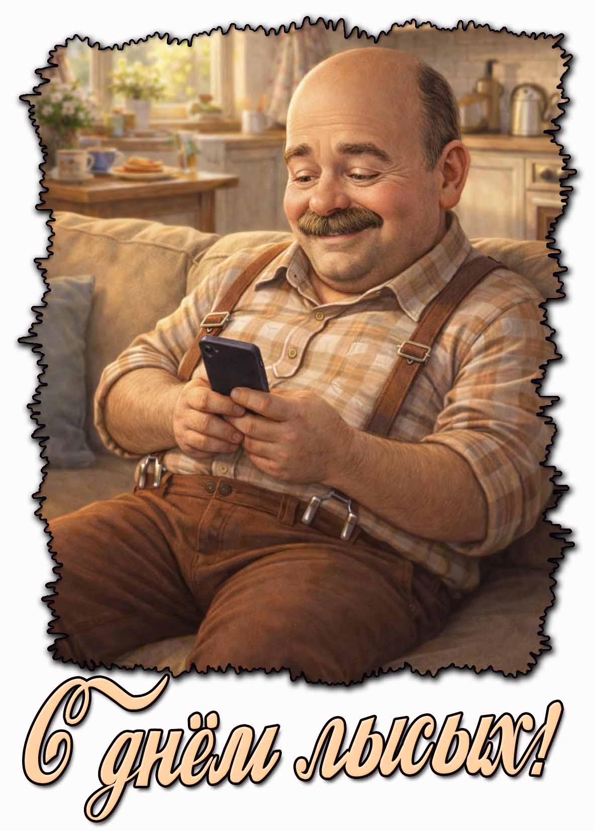 Картинка с днём лысых