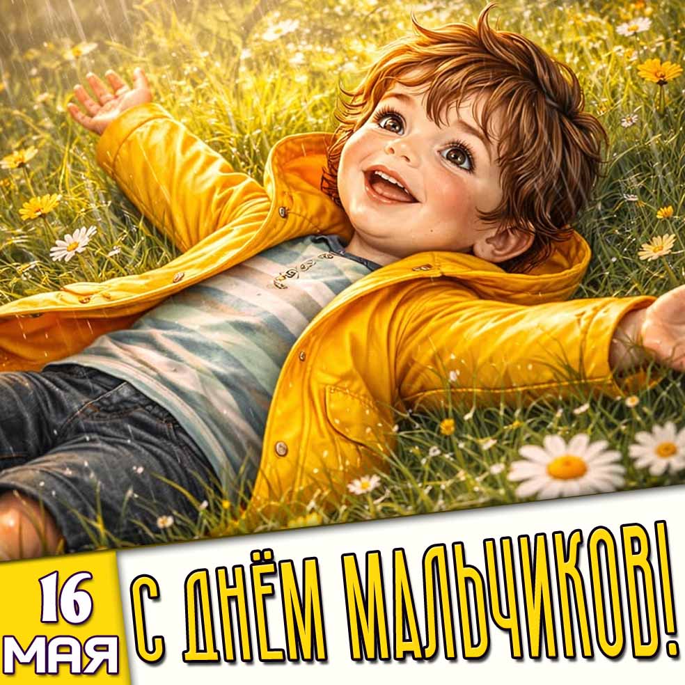 Картинка 16 мая - с днём мальчиков!