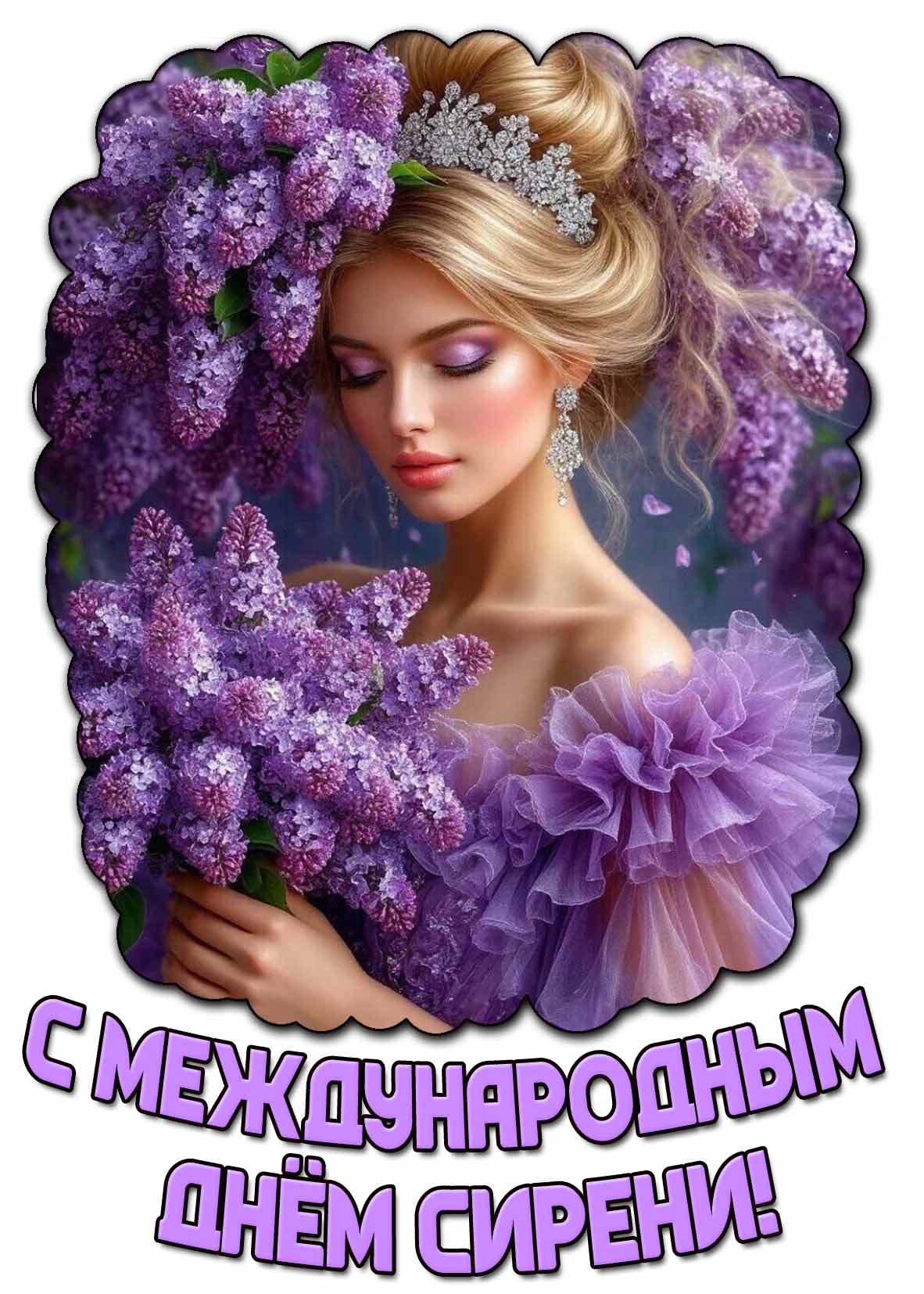 Картинка с Международным днём сирени