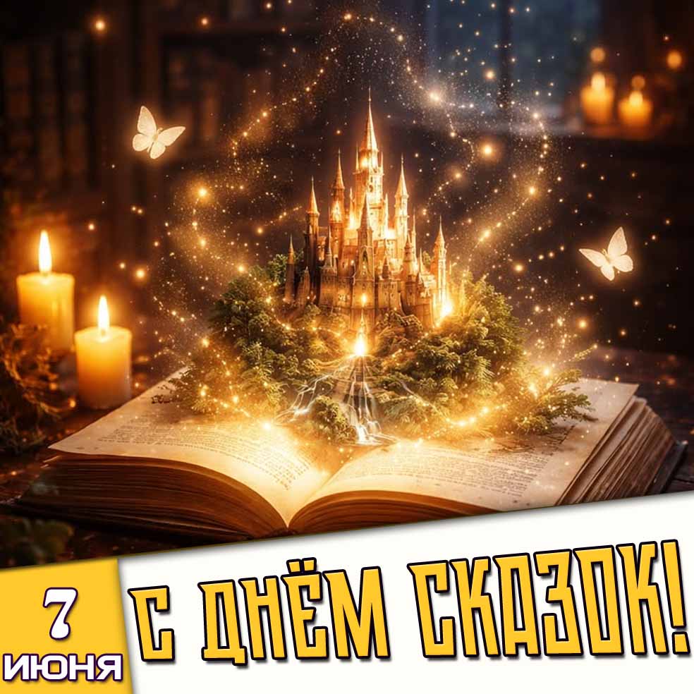 Картинка 7 июня - с днём сказок!