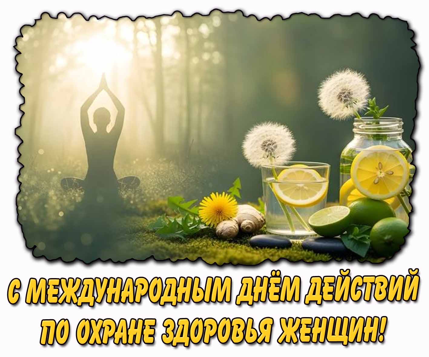 Открытка с международным днём действий по охране здоровья женщин