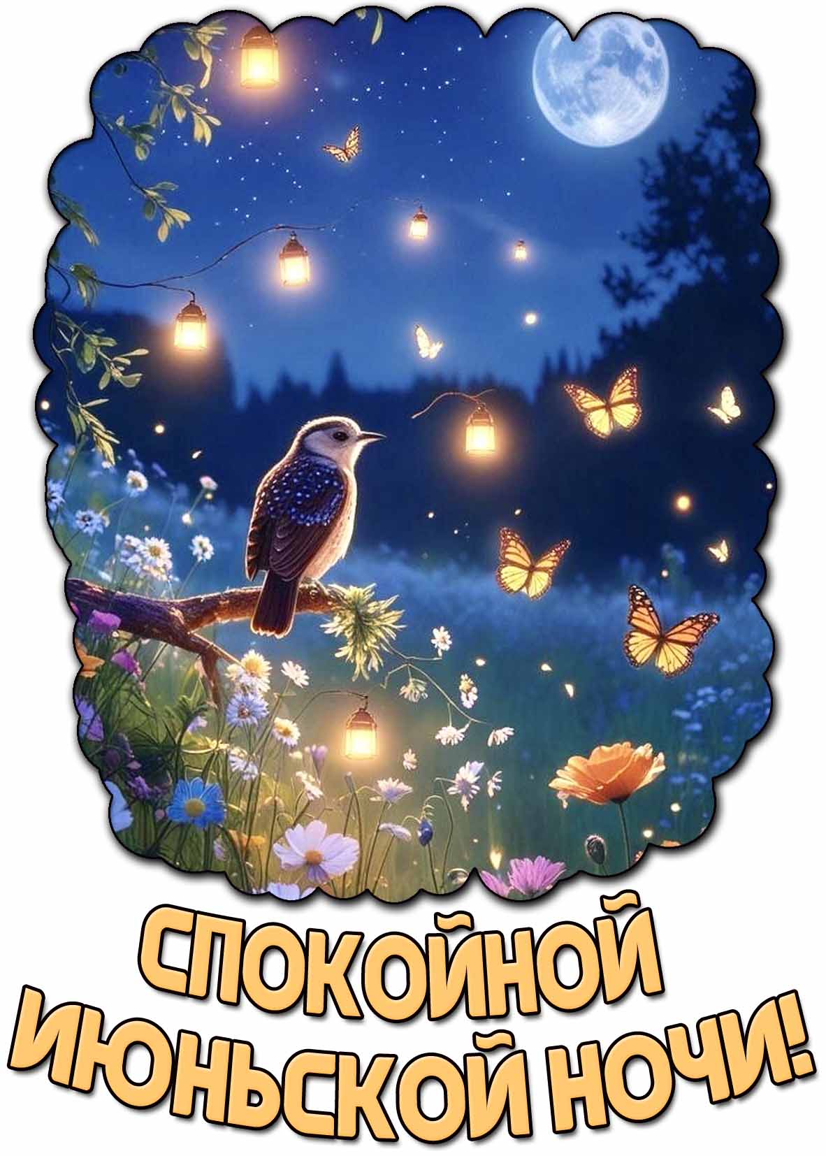 Картинка спокойной июньской ночи