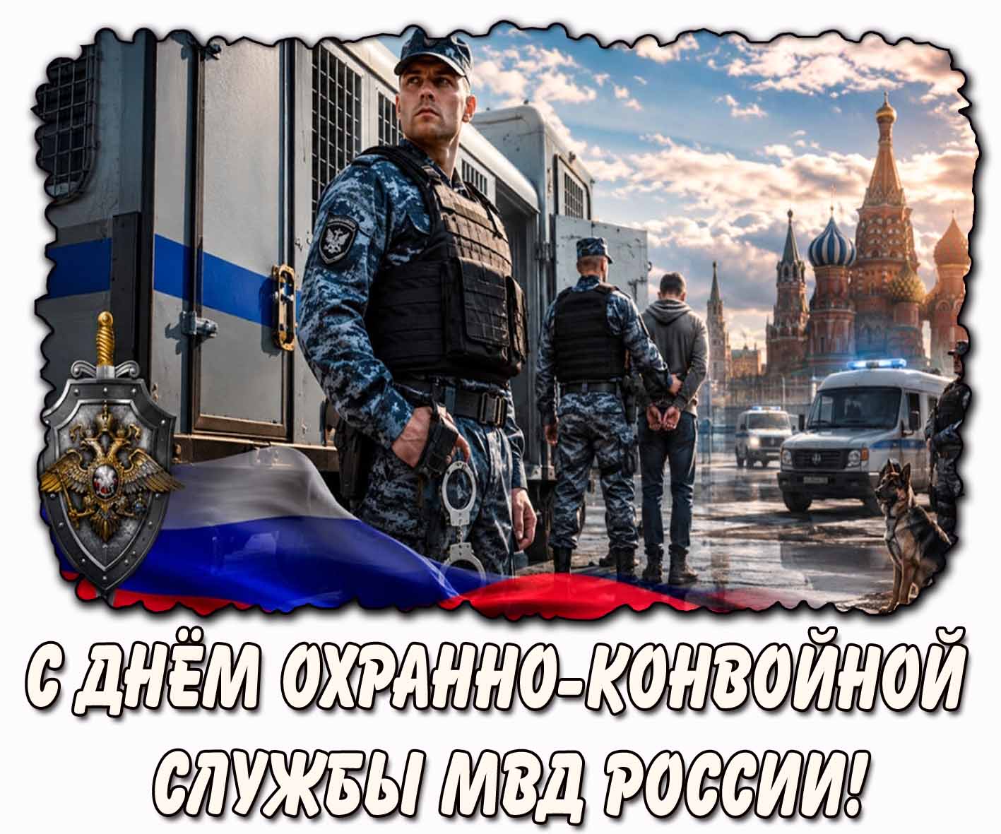 Открытка с днём охранно-конвойной службы МВД России