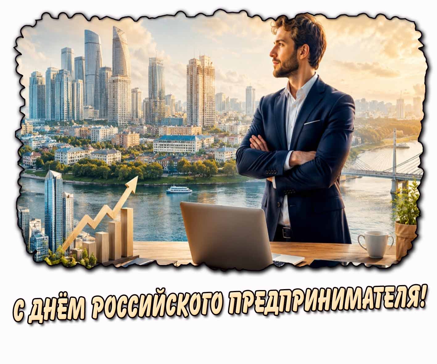 Открытка с днём российского предпринимателя