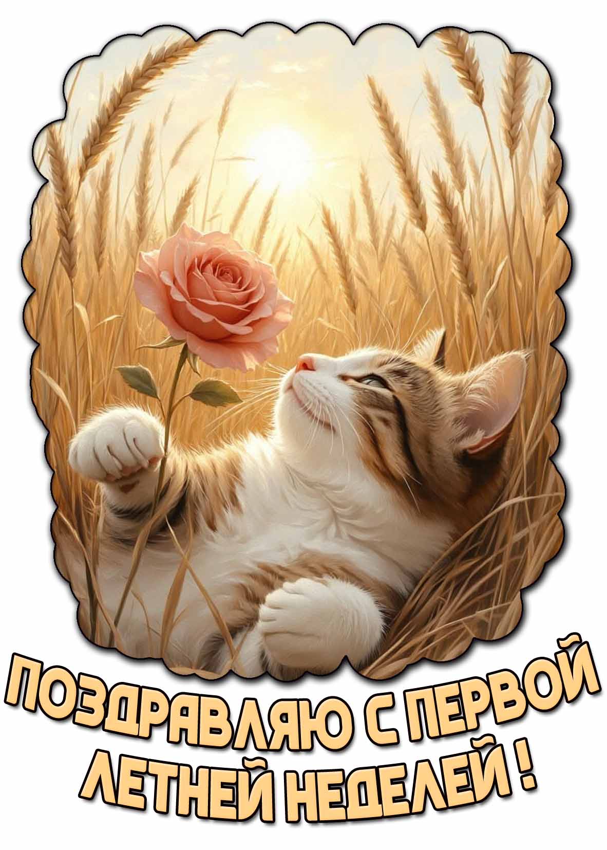 Картинка "Поздравляю с первой летней неделей!"