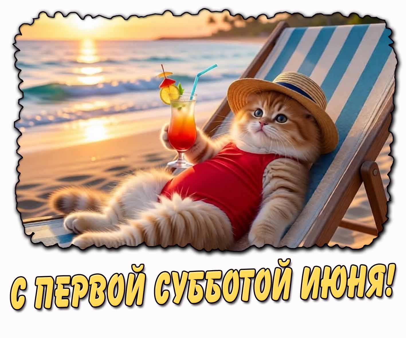 С первой субботой июня! - прикольная картинка