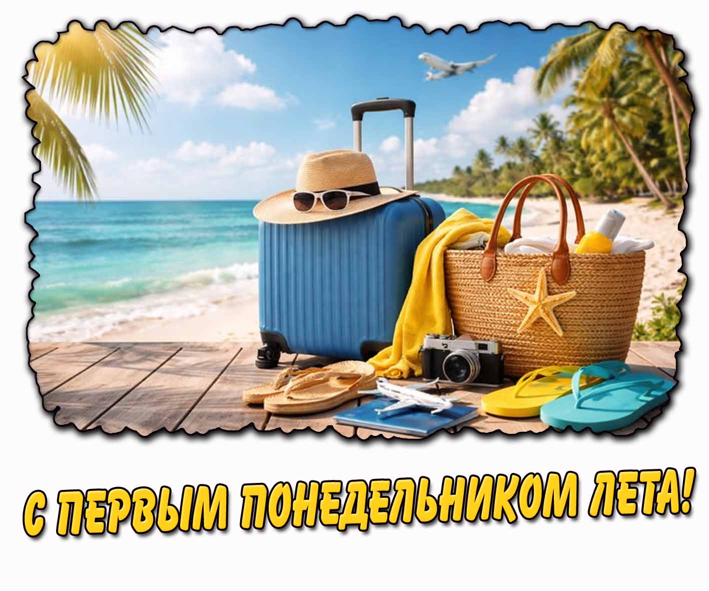 Картинка с первым понедельником лета
