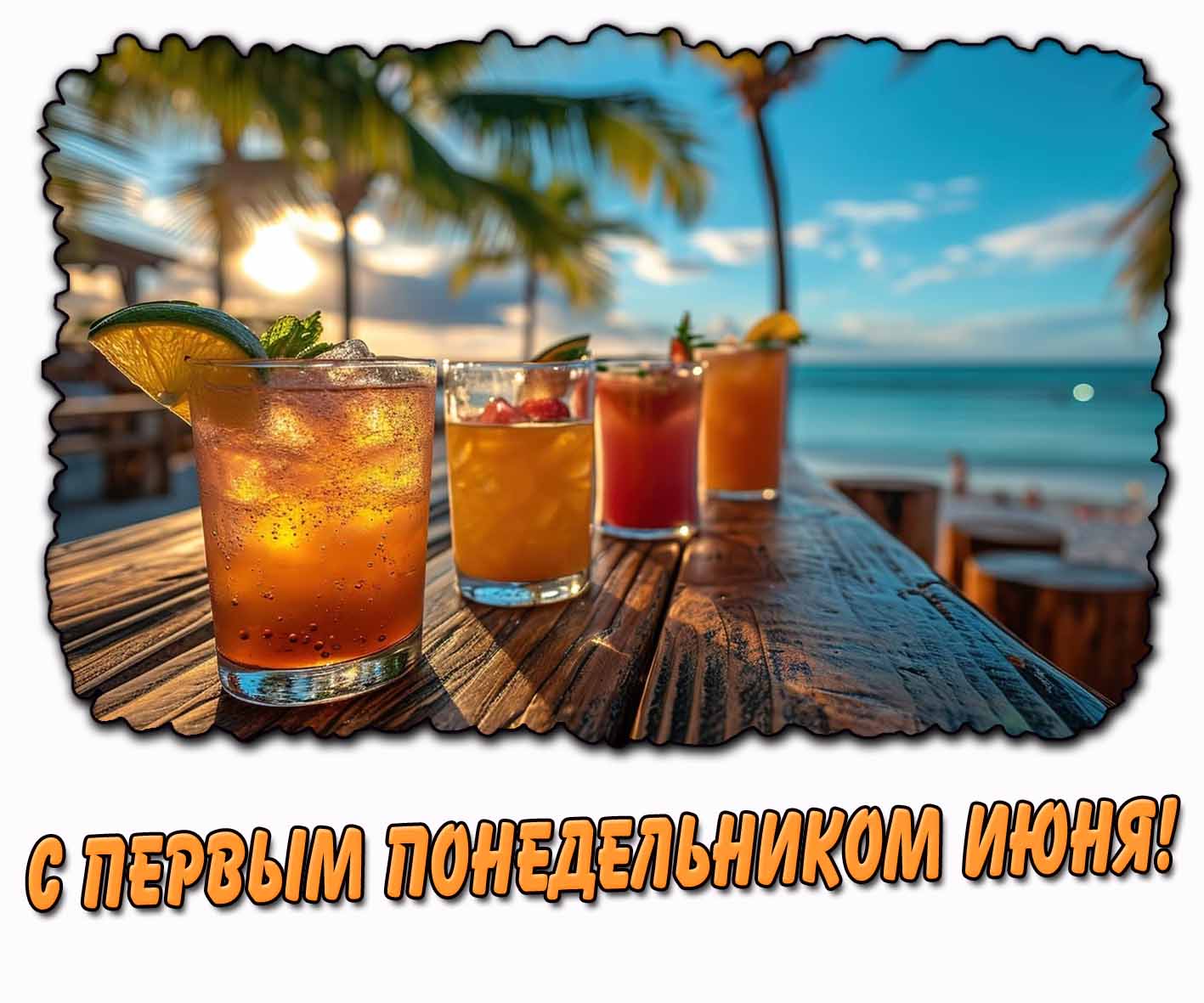 С первым понедельником июня! - красивая картинка