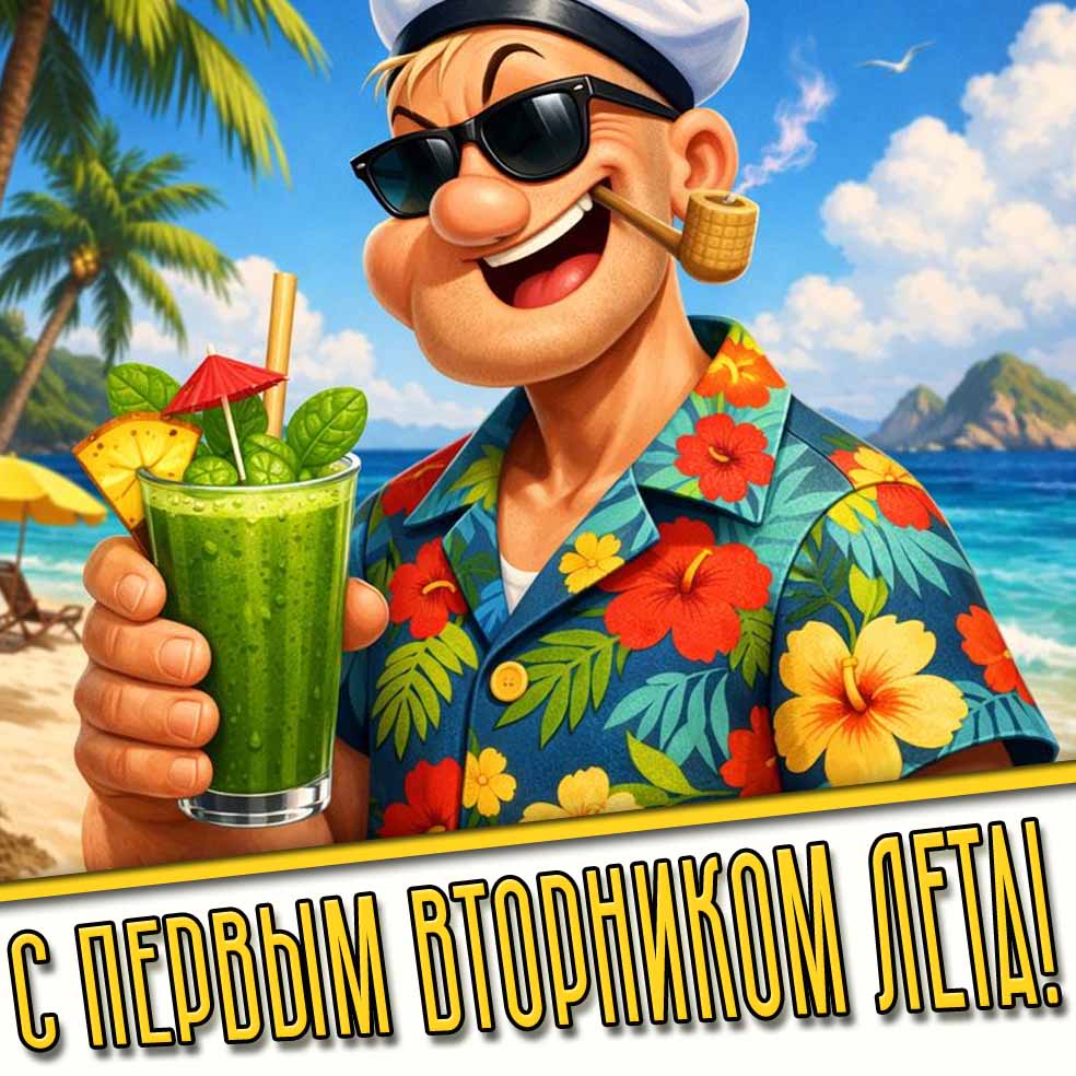 Прикольная картинка с первым вторником лета