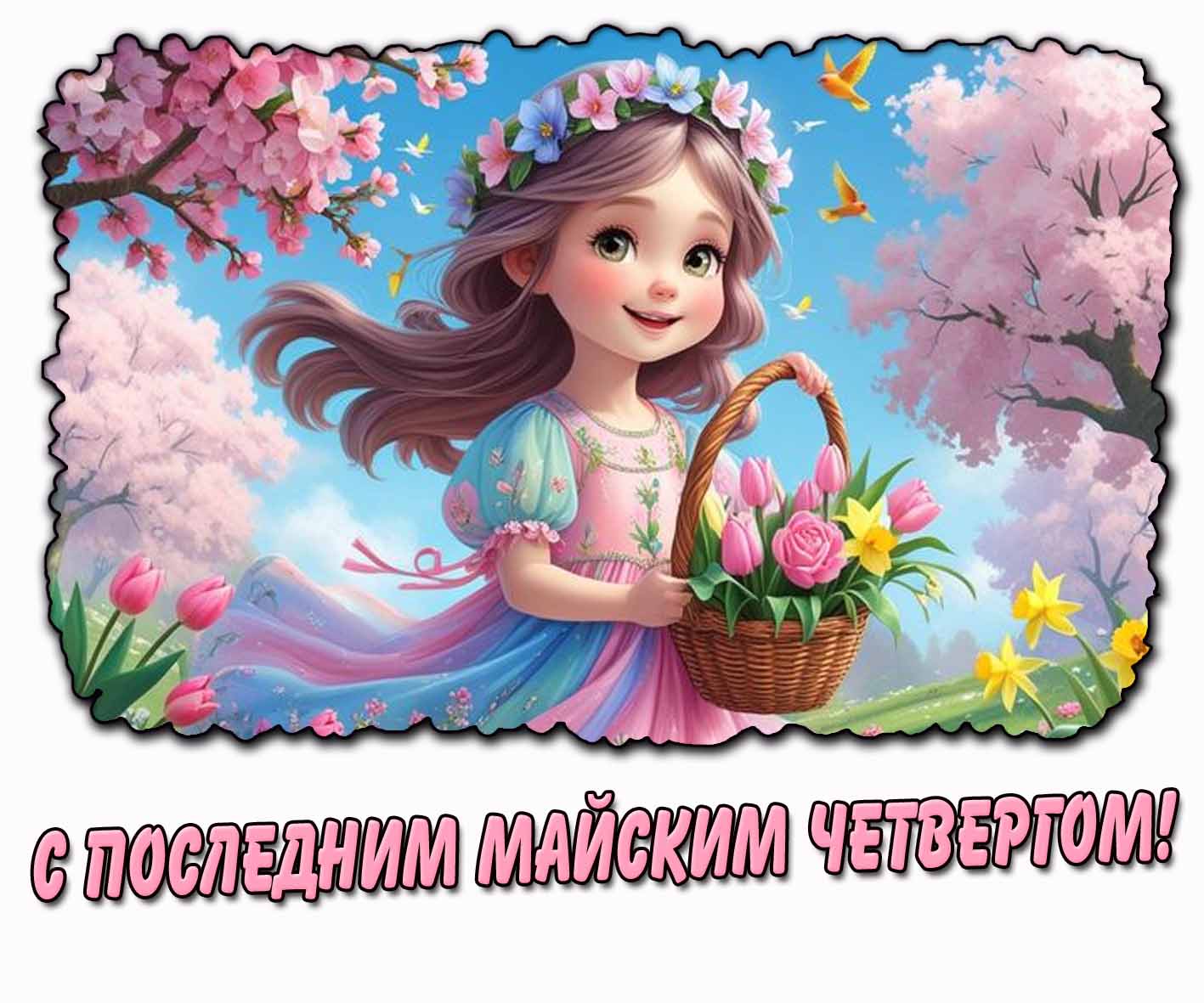 С последним майским четвергом! - картинка для детей