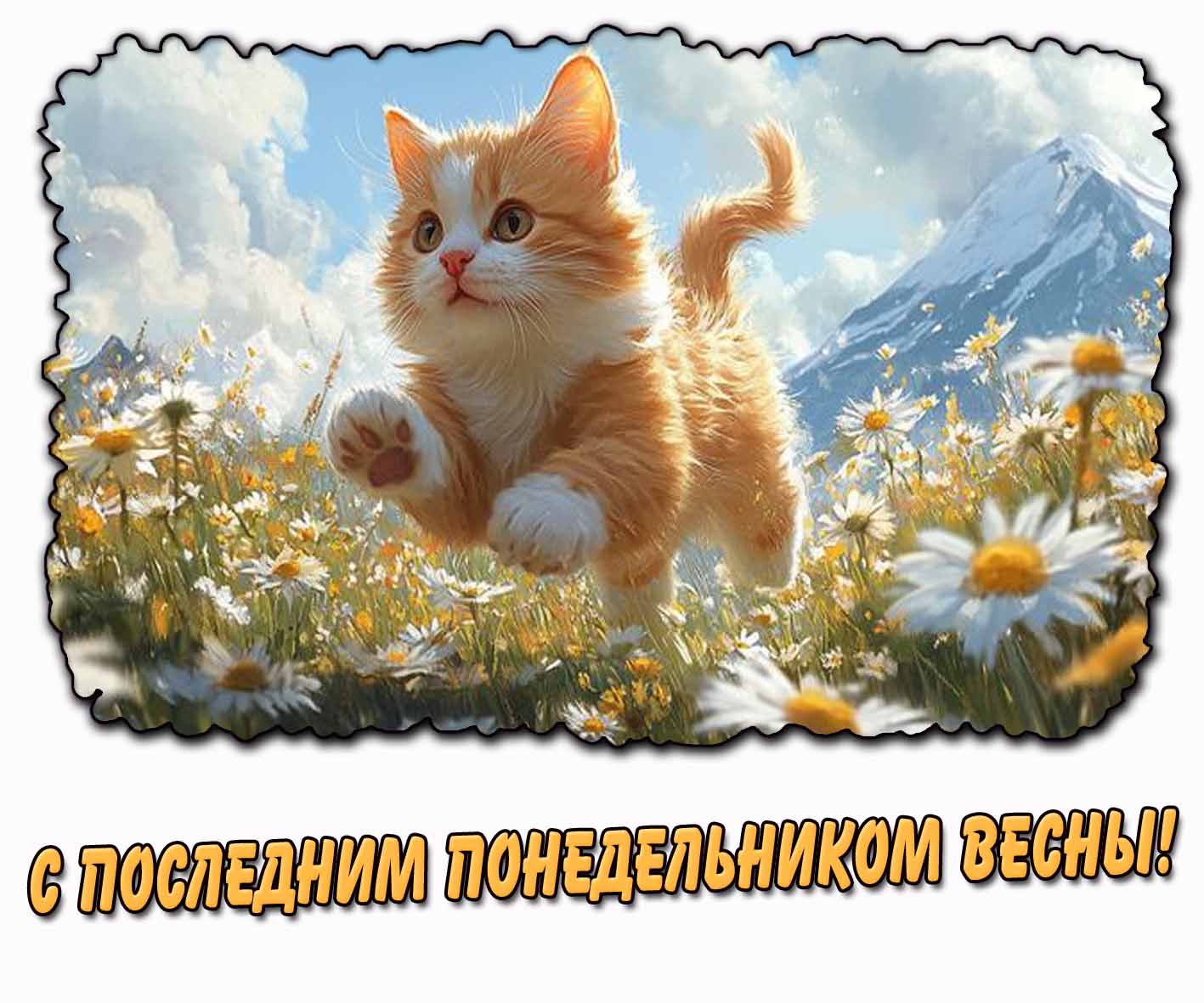 Открытка с последним понедельником весны