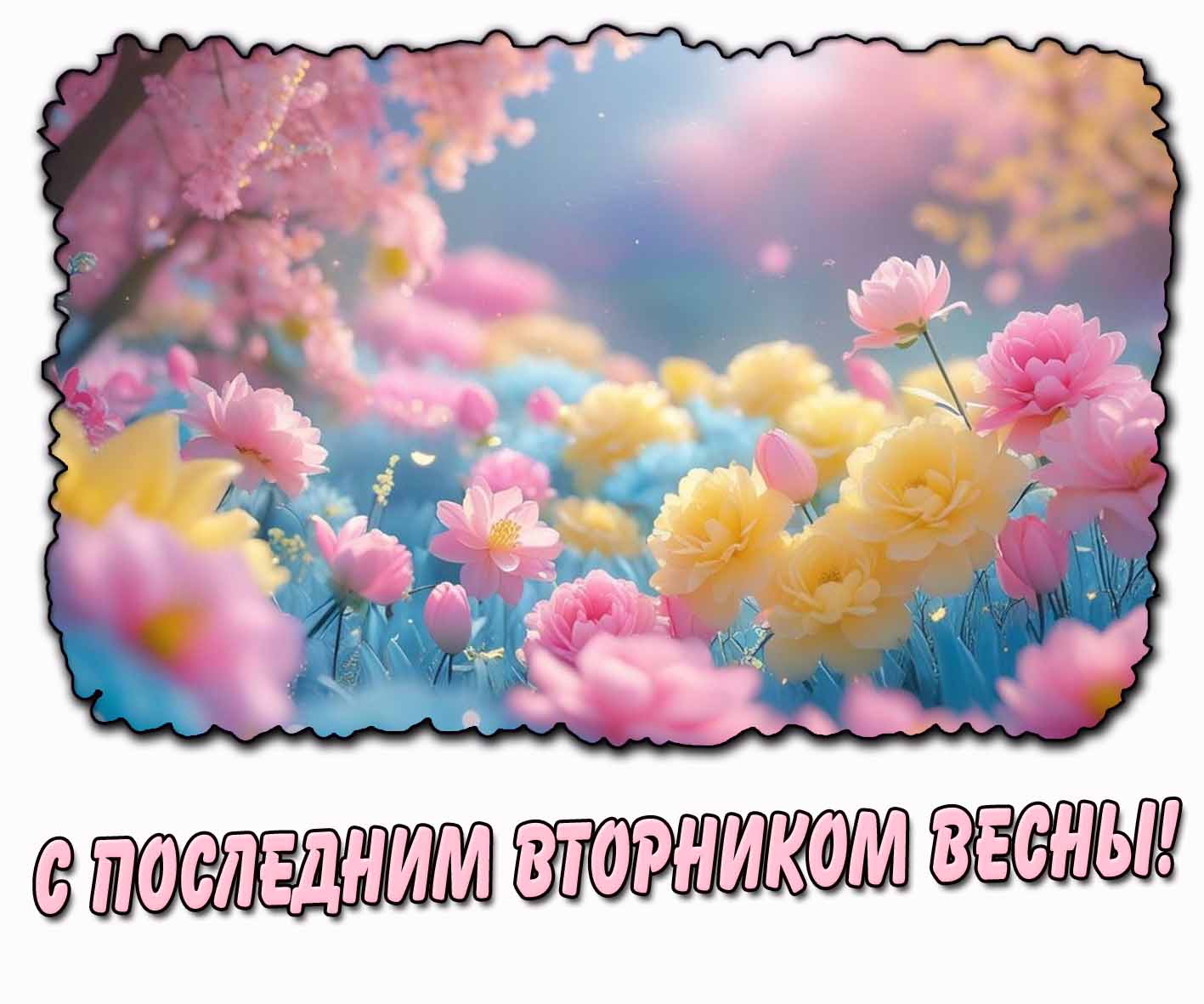 Открытка с последним вторником весны