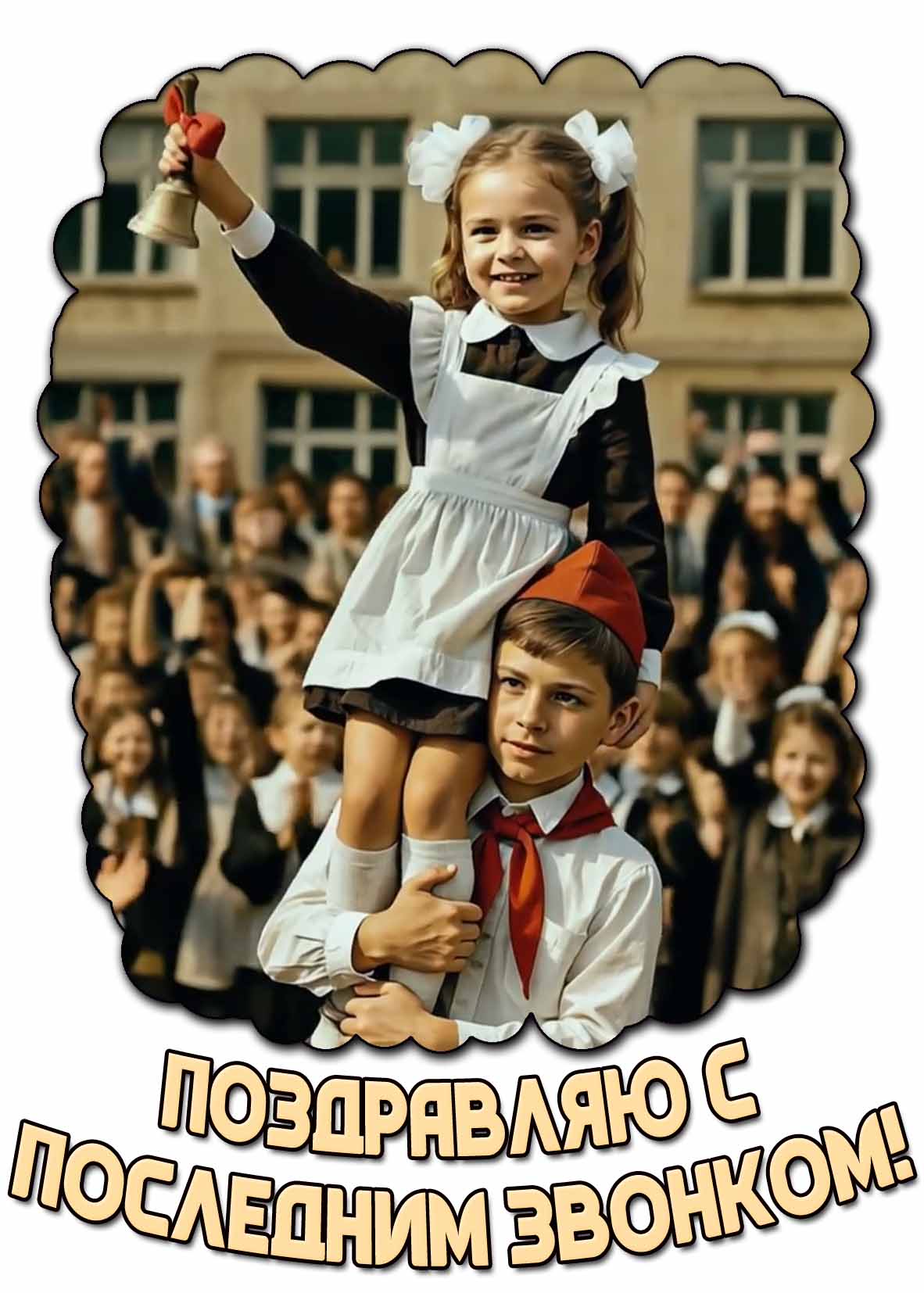 Картинка "Поздравляю с последним звонком!"