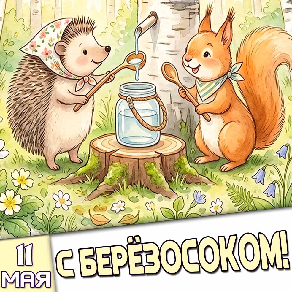 Прикольная картинка 11 мая - с Берёзосоком!