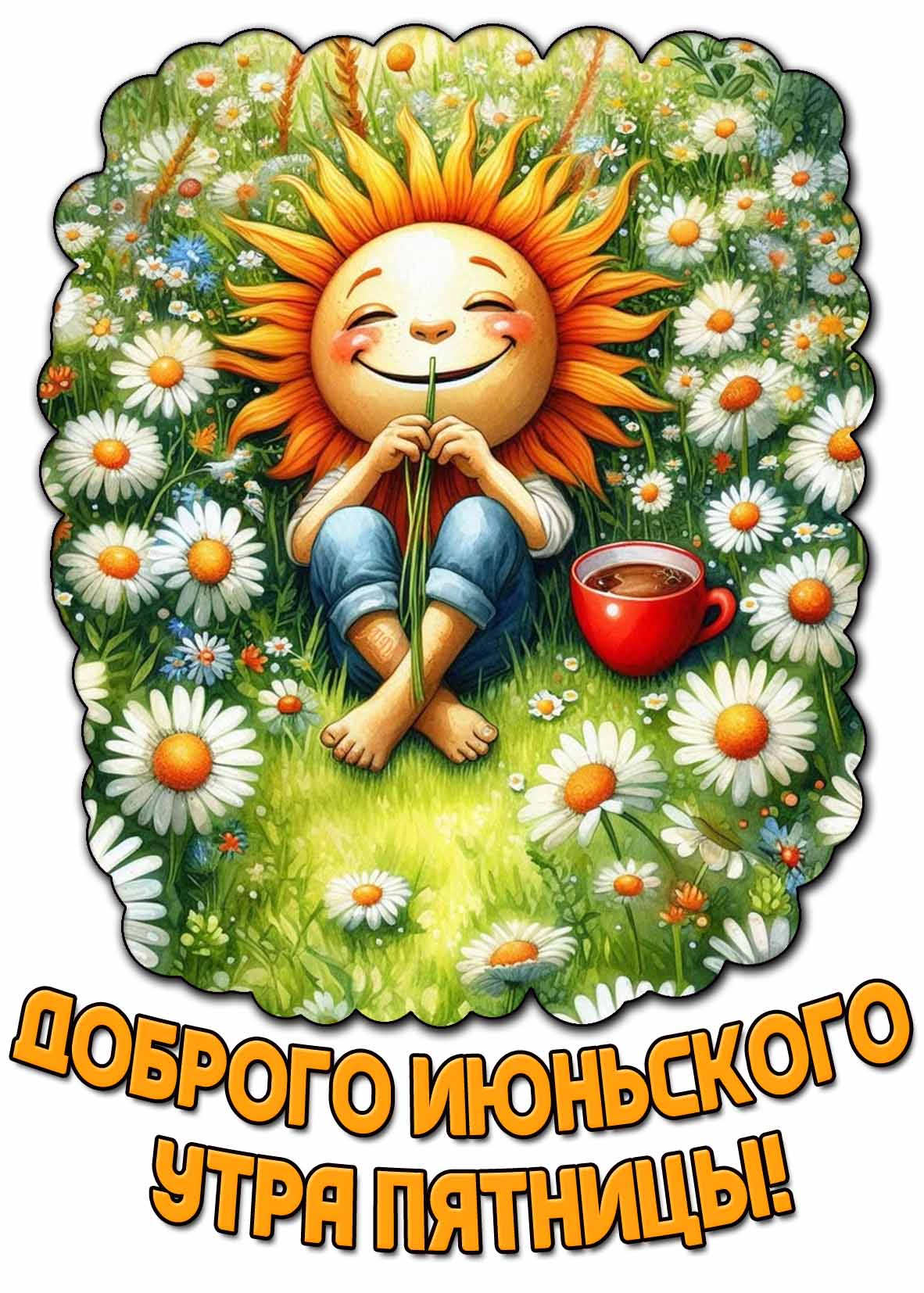 Картинка доброго июньского утра пятницы